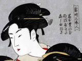 Sumidagawa - Kitagawa Utamaro- Kansei Sanbizin ( 寛政三美人) - Furoshiki 48 x 48 cm
