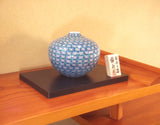 Fujii Kinsai Arita Japan - Somenishiki Kinsai Shippo Monyou Vase 14.50 cm - Free Shipping