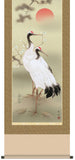 Sankoh Kakejiku - 37C1-001 - Sho Chiku Bai Tsuru Kame (Pair of Cranes & Pine, Bamboo, and Plum) - Free Shipping