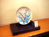 Fujii Kinsai Arita Japan - Somenishiki Golden Ran (Orchid)  Ornamental plate 31.00 cm - Free Shipping