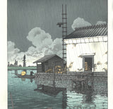Kawase Hasui - #HKS-9  Ame no Ushibori (Rain at Ushibori)  - Free Shipping