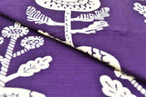 Omotenashi -  Double-Sided Dyeing Kiku (Chrysanthemum) Deep Purple 菊／濃紫（こきむらさき） - Furoshiki (Japanese Wrapping Cloth)