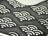 Saito - Genroku - Seigaiha Pattern Pendant Top (950 Silver)