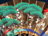 Kyoto Kazari Sensu - #33 Shou,Chiku,Bai (Pine, Bamboo, and Plum) - Length - 28.7 cm (11.29")  - Free Shipping