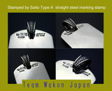 Saito - Type-A Custom Made Straight Jewelry Marking Punch, Jewelry Stamp, Steel logo Stamp