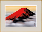 Sankoh Framed Mt. Fuji - G4-BF001L - Aka Fuji
