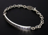 Saito - Thirteen Buddha in Sanskrit Characters Silver 950 Bracelet