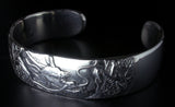 Saito - Rise Dragon-R Silver 950 Bangle with Bonji