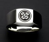 Saito - Kamon (Family Crest Emblem) Silver ring (Silver 925)