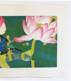 Tsuchiya Rakuzan - Guren (Red Lutus Flower) ni Kawasemi - Free Shipping　