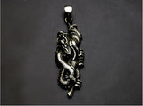 Saito - Rise Dragon Imperial Silver Pendant Top (Silver 925)