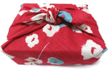 Modern Girl - Ume (Plum) Red - Furoshiki   70 x 70 cm