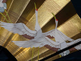 Kyoto Kazari Sensu - #23 Five Japanese Cranes - Length - 28.7 cm (11.29")