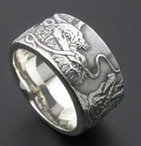 Saito - Rise Dragon W/Bonji Silver Ring (Silver 950)
