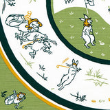 Kenema - Chojyugiga Golf Green 鳥獣戯画-ゴルフ - Furoshiki 50 x 50 cm