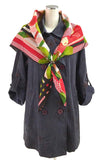 Dear Lady - Tsubaki (Camellia) Furoshiki   97X97cm   (Japanese Wrapping Cloth)