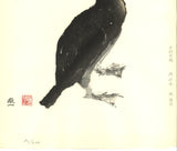 Kato Toichi - Cormorant - Japanese traditional woodblock print  Limited Edition - Free Shipping