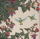 Yoshida Toshi - #017101 Hachi Dori (Humming Bird and Fuchsia) - Free Shipping