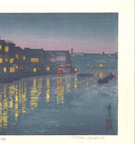 Yoshida Toshi - #013901 Ryogoku Bashi (From the Ryogoku Bridge) - Free Shipping