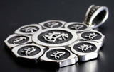 Saito - The Mandala on Lotus flower Silver Pendant Top (Silver 950)