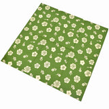 Omotenashi -  Double-Sided Dyeing Bara (Rose) Green/Pink 薔薇（ばら）／草色（くさいろ）- Furoshiki (Japanese Wrapping Cloth)