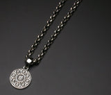 Saito - Mandala on Lotus flower Silver 950 Pendant Top (Extra Small)