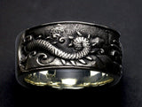 Saito - Rise Dragon in the Sea Silver Ring (Silver 925)