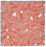 Isamonyou -  Double-Sided Dyeing Musubi Navy/Orange - Furoshiki (Japanese Wrapping Cloth)