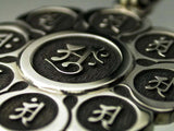 Saito - Mandala on Lotus flower Silver 950 Pendant Top (Small)
