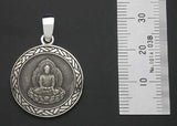 Saito - Amida Nyorai (Amitabha) Silver Pendant Top (Silver 950)