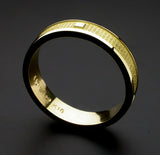 Saito - Heart Sutra Extra Slim Gold Ring (18Kt Gold)