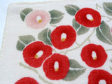 Takehisa Yumeji - Tsubaki(Camellia) Red - Gauze Towel (Handkerchief)