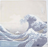 Sumidagawa - Katsushika Hokusai -The Great Wave off Kanagawa (波裏に富士)  - Furoshiki 48 x 48 cm