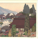 Yoshida Toshi - #015108 Ume no Mura (Village of Plums) - Free Shipping