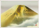Sankoh Framed Mt. Fuji - G4-BF024L - Ogon Fuji (Golden Mt. Fuji)