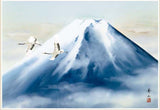Sankoh Framed Mt. Fuji - G4-BF027L - Reimei Fuji (The morning Mt. Fuji & cranes)
