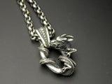 Saito - Rise Dragon W/Chakra Silver Pendant Top (Silver 925)