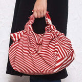 Konomi - Stripe Furoshiki Red 97X97cm  (Japanese Wrapping Cloth)