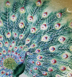 Saikosha - #006-10 Peacock (Cloisonné ware ornamental plate) 36.00 cm - Free Shipping