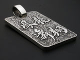 Saito - New Calligraphy Ryusho Houbu Pendant top (Silver 950)