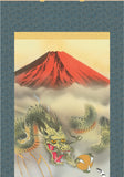 Sankoh Kakejiku -H29D5-065  - Ryu Ko Reihou Sanyuzu (Fierce tiger & Dragon) - Free Shipping