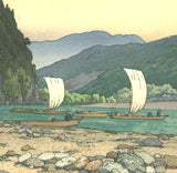 Yoshida Toshi - #014203 Kawara (Tenryu River) - Free Shipping