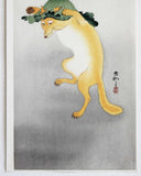 Ohara  Koson - Odoru Kitsune  (A dancing fox) - Free Shipping