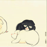 Nakamura Houchu - Inukoro  狗子 (three puppies) - Free Shipping