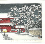 Kawase Hasui - #HKS-10   Yuki no Zojoji (Zojoji Temple in Snow) - Free Shipping