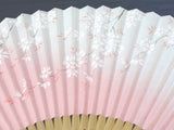 Traditional handcrafted Kyoto Ladies' Sensu - #228 Sakura - Pink