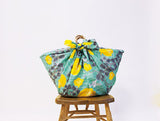 Kata Kata - Water repellent finish - Hummingbird アクアドロップ ハチドリ グリーン(撥水加工) - Furoshiki   100 x 100 cm