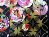 Yu-Soku -  Shippo to Shiki (Treasure of Seven w/ Four Seasons)  七宝と四季  - Furoshiki (Japanese Wrapping Cloth)