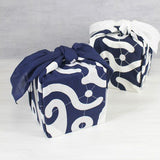 Tokolo Musubi - PPP Karakusa Kon (Navy) - Furoshiki  50 x 50 cm