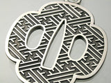 Saito - Japanese Sword Guard (Tsuba) Shape Silver 950 Pendant Top